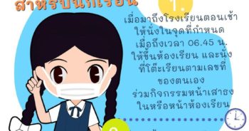 แนวปฎิบัติสำหรับนักเรียนในภาคการเรียนที่ 1 ปีการศึกษา 2563